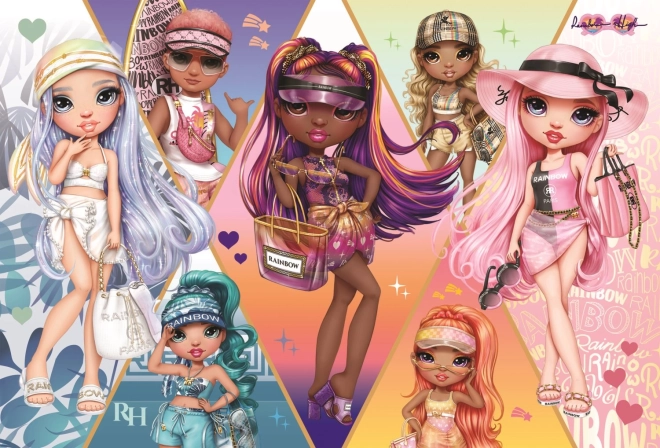 Puzzle 160 Teile Rainbow High Fröhliche Freundinnen