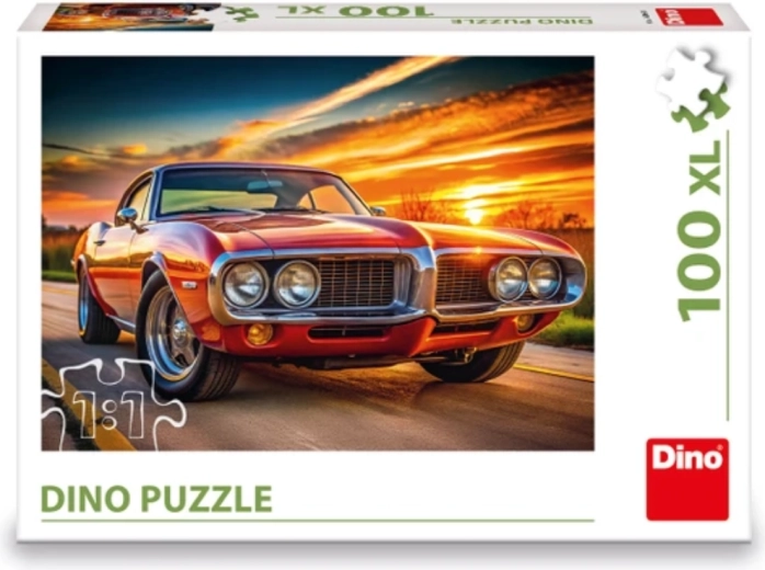 Dino Puzzle Firebird bei Sonnenuntergang XL 100 Teile