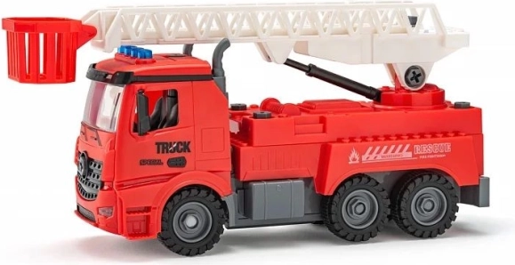 Schraubbares Feuerwehrauto (batteriebetrieben) mit Kinder-Akkuschrauber