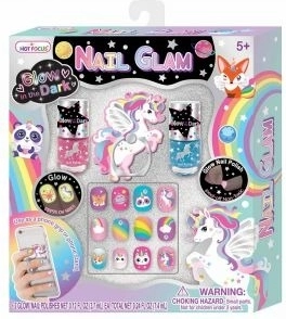 Leuchtende selbstklebende Nägel mit Zubehör