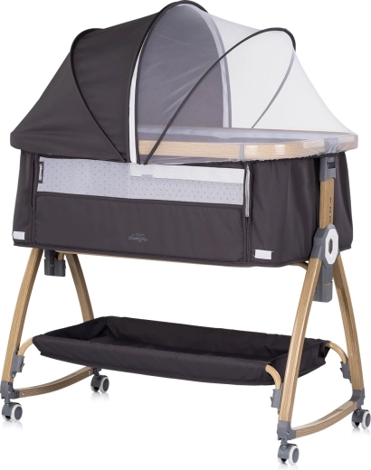 Chipolino Beistellbett Charisma 2in1 charcoal/wood