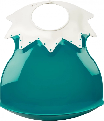 Kunststoff-Lätzchen mit Kragen Deep Peacock