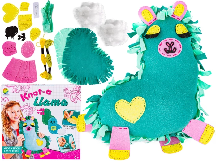 Kreativ-Set zum Nähen: Plüsch-Lama DIY