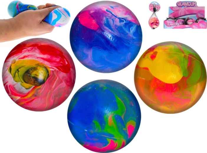 Dehnbarer Marmor-Antistressball 7 cm – Knetball für Kinder und Erwachsene