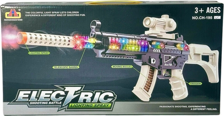 Batteriebetriebener Karabiner mit Licht und Sound