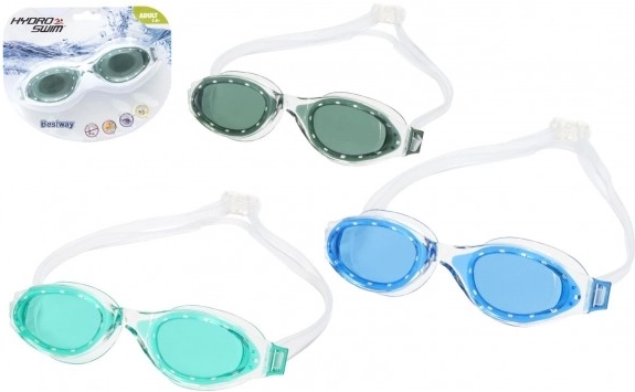 Schwimmbrille für Jugendliche mit UV-Schutz und verstellbarem Silikonband, 15 cm