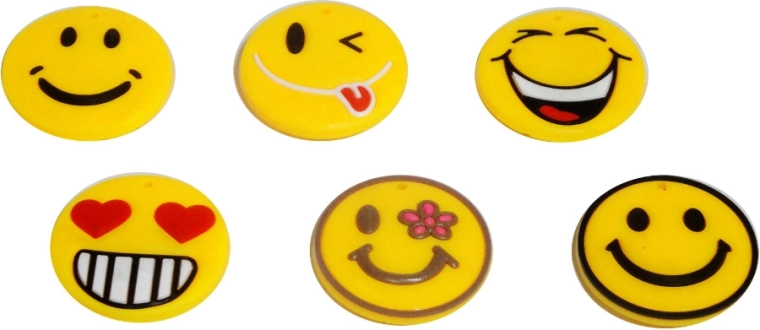 Gummimagnet mit Lächeln