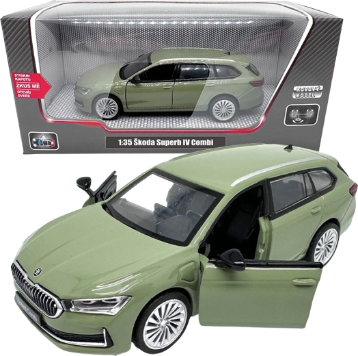 Metallmodell Škoda Superb IV Combi 1:35 grün