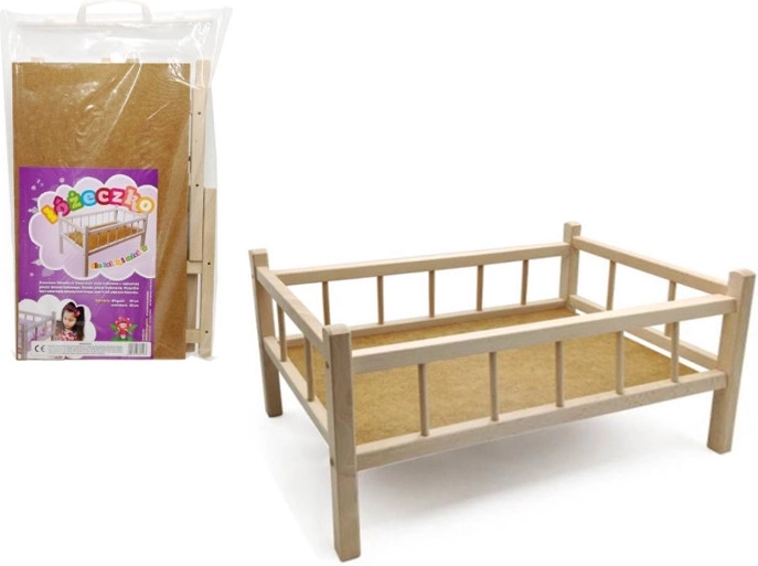 Holzbettchen für Puppen und Teddybären
