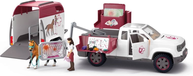 Schleich Horse Club Mobiler Tierarzt mit Anhänger