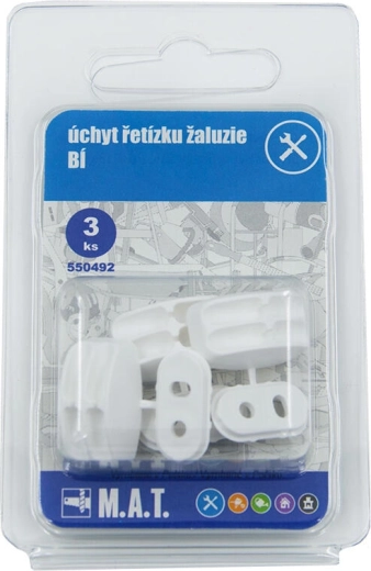 Halter für Jalousiekette – weiß, Set mit 3 Stück