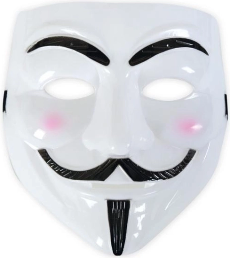 Halbmaske „V“ für Erwachsene – 1 Stück