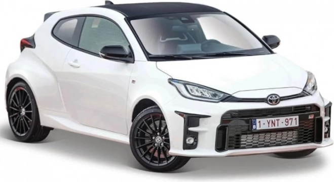 Modell Toyota Yaris 2021 weiß 1/24