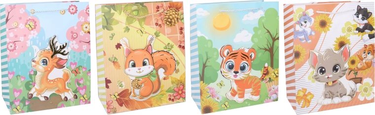 Geschenktasche für Kinder M 26 × 32 × 10 cm