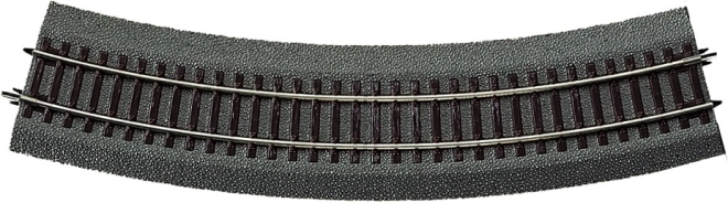 ROCO gebogenes Gleis R4 mit Bettung H0