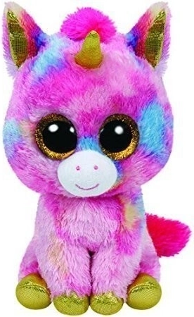 TY Beanie Boos Fantasia bunter Einhorn-Maskottchen 15 cm
