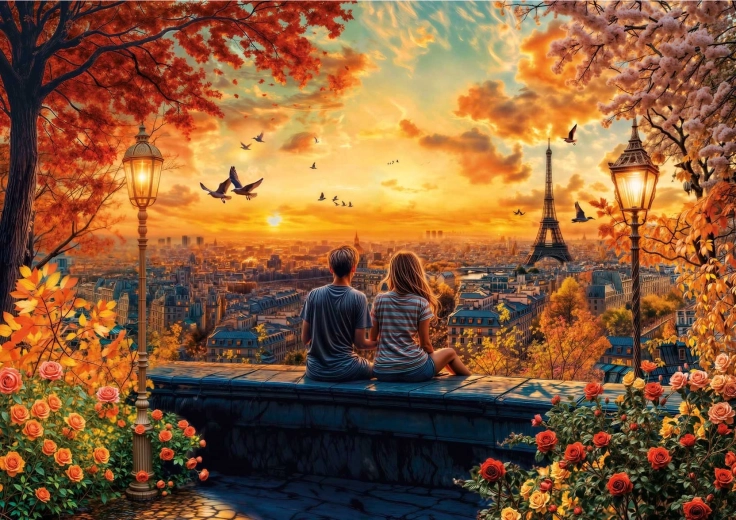 Educa Puzzle Verliebt in Paris 1500 Teile