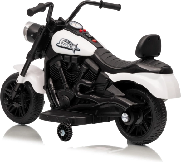 Elektrisches Kinder-Motorrad STAR, weiß