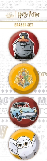 Harry Potter Radiergummi-Set – 4 Stück