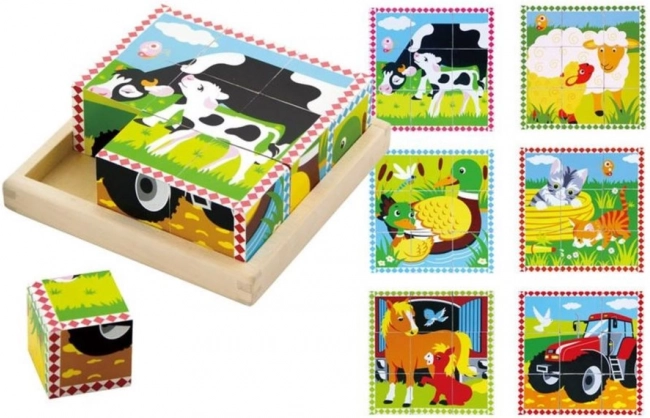 Babu Bildwürfel Tiere auf dem Bauernhof – 9 Würfel