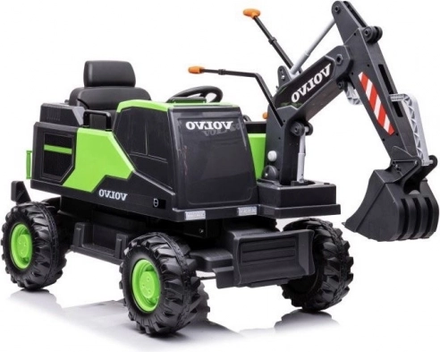Kinder-Elektro-Bagger Volvo grün