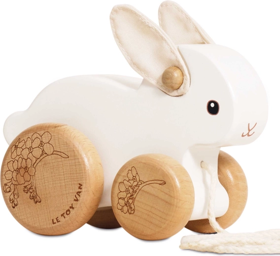 Le Toy Van Holzkaninchen zum Ziehen auf Rädern