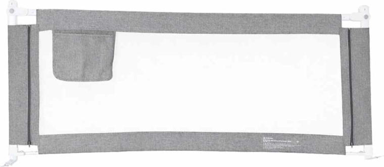 Bettgitter 200 cm grau