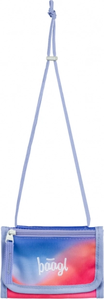 Baagl Halsgeldbörse Regenbogen Rot