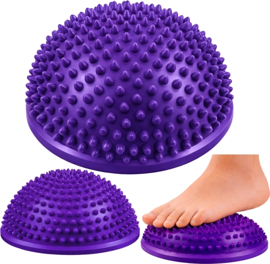 Halbkugel für Balancetraining und Fußmassage, violett 16 cm