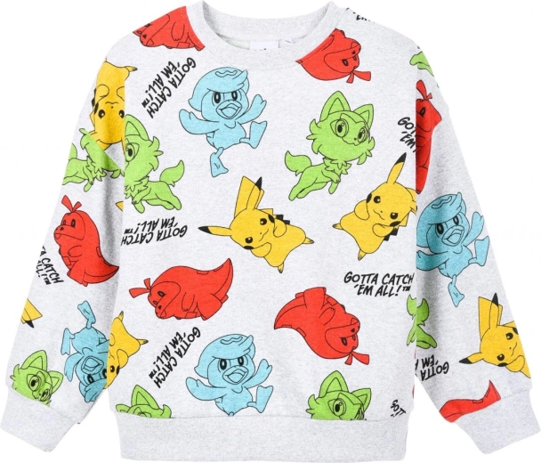 Grauer Pokémon-Jungenpullover