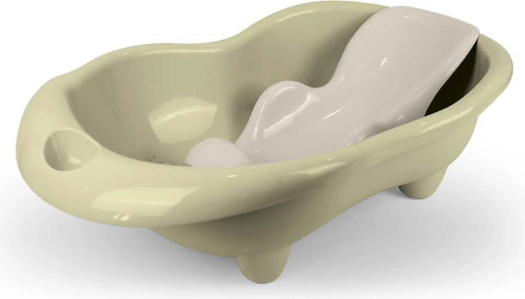 Babybadewanne mit Liege Hippo, hellgrün