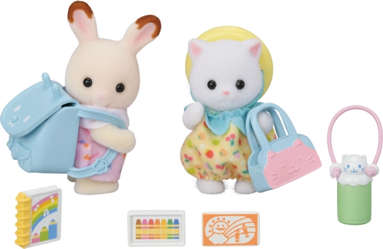 Sylvanian Families Kindergartenfreunde beim Spaziergang