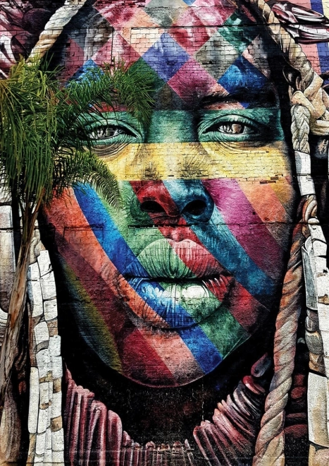 Puzzle-Graffiti in São Paulo, 260 Teile