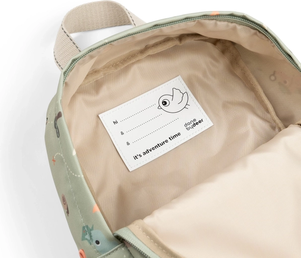 Done by Deer kleiner Kinderrucksack Tiny trails grün 4 l