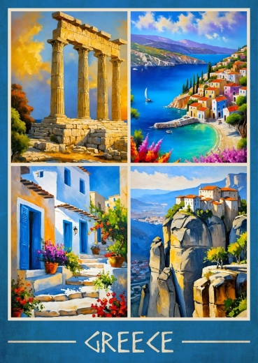 Enjoy Puzzle Griechische Ausblicke 1000 Teile