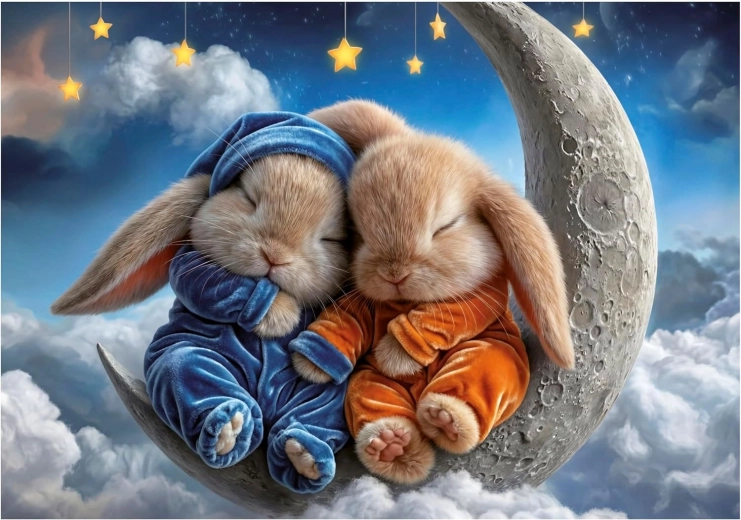 Educa Puzzle Schlafende Kaninchen 100 Teile