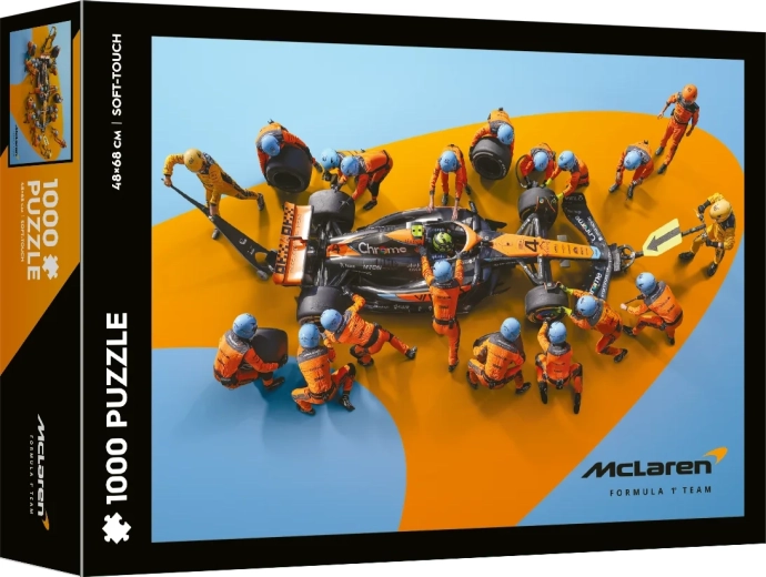 Puzzle Soft Touch McLaren – Weltrekord beim schnellsten Boxenstopp, 1000 Teile