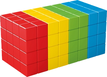 Geomag Magicube Full Color – magnetisches Konstruktionsset mit 128 Bausteinen