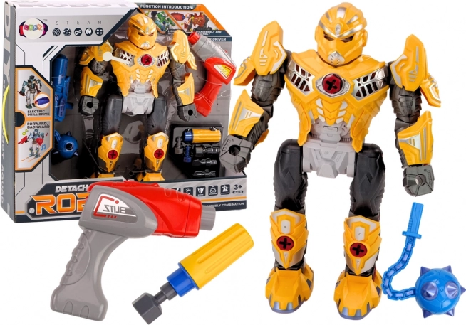 Schraubendreher Roboter Waffe Bohrmaschine Licht Sound Gelb