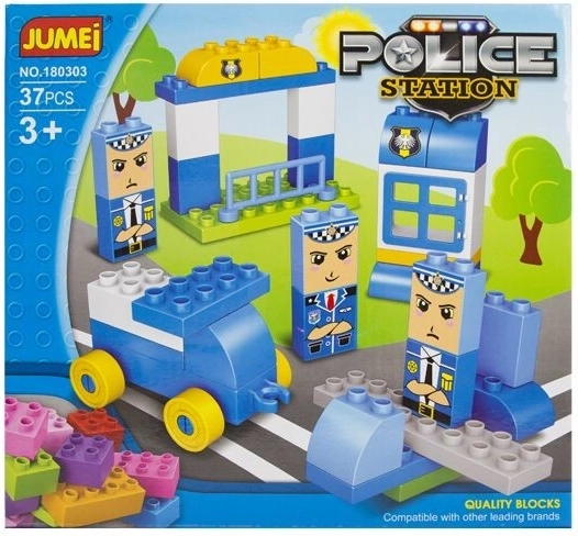 Bausteinset Jumei Polizeiwache 37 Teile 28 × 26 cm - 1 Stück