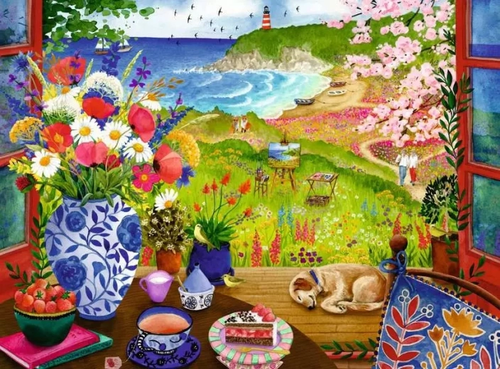 Ravensburger Puzzle Ausblick in die Natur XL 100 Teile