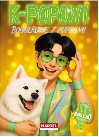 Malbuch K-Pop-Helden mit Haustieren und Aufklebern