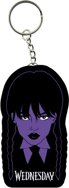 Schlüsselanhänger Wednesday – bunter Kopf