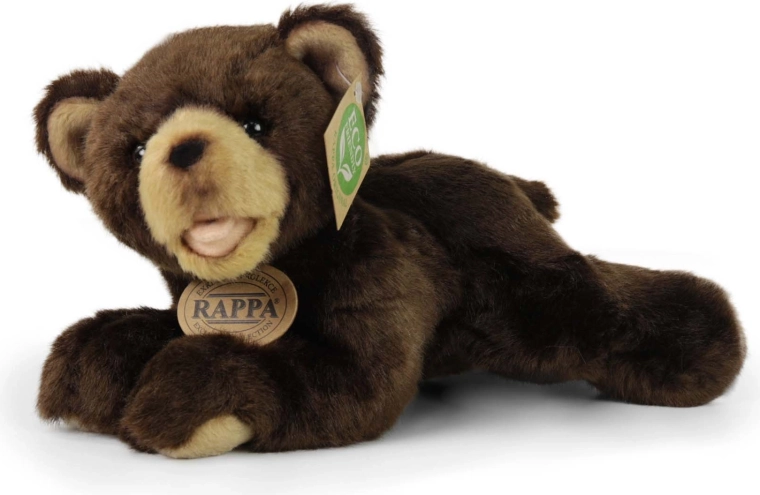 Plüschbär dunkelbraun liegend Eco-Friendly 24 cm