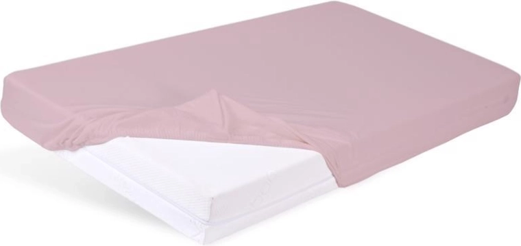 Babymatex wasserdichtes Bambus-Spannbettlaken Altrosa 60 × 120 cm