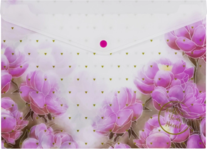 Dokumentenmappe mit Druckknopf A4 mit Aufdruck – Motivmix, Packung 12 Stk.