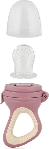 Petite&Mars Silikon-Fütterungssauger Fruzi rose & sand 6 m+