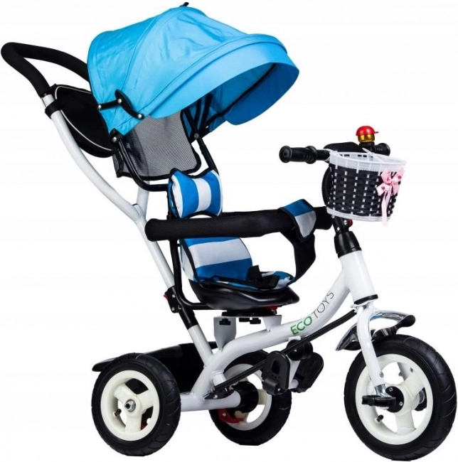 Dreirad mit drehbarem Verdeck und robusten Gummirädern ECOTOYS