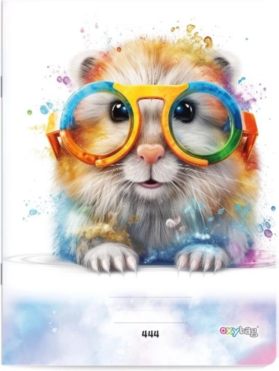 Liniertes A4-Heft mit Hamster, 40 Blatt