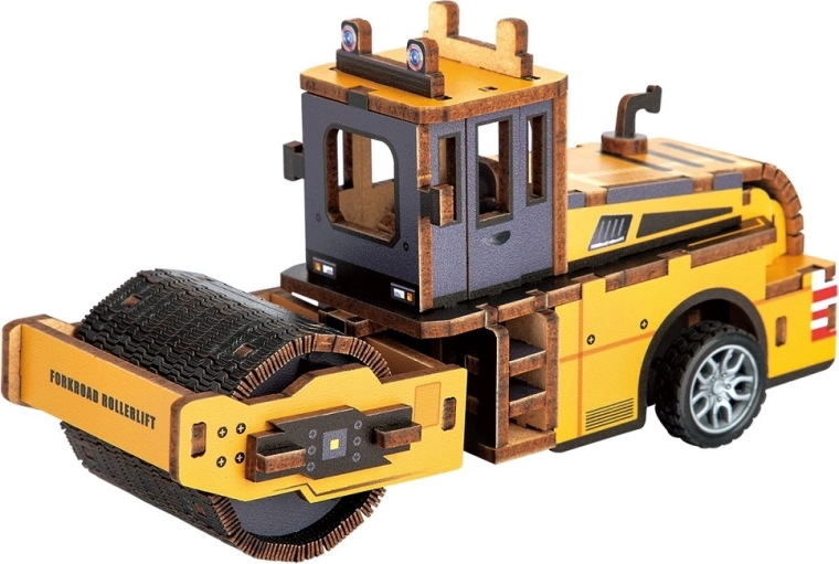 2Kids Toys 3D-Holzbausatz Straßenwalze
